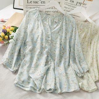 Loose-fit Floral Light Shirt
