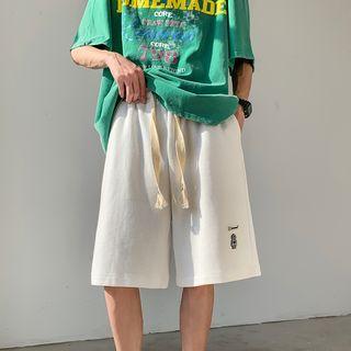 Robot Embroidered Shorts