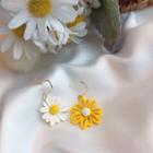 Non-matching Alloy Daisy Dangle Earring 1 Pair - As Shown In Figure - One Size