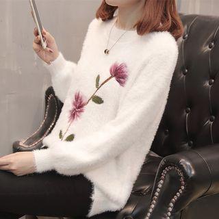 Floral Print Sweater