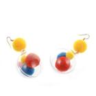 Bobble Plastic Ball Dangle Earring 1 Pair - B0838 - As Shown In Figure - One Size