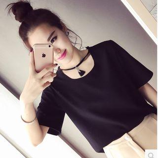 Set: Tasseled Top + Pleated Pants