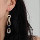Chain Drop Earring 1 Pair - Hook Earring - Gold - One Size