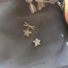 Non-matching Star Stud Earring / Clip-on Earring