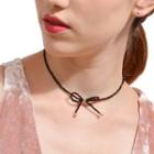 Bow-accent Crystal Choker