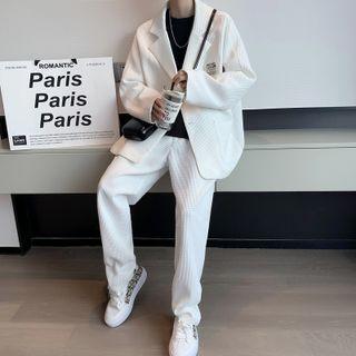 Set: Applique Blazer + Pants