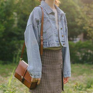 Denim Crop Jacket