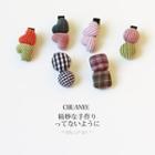 Heart / Plaid Button Hair Clip