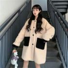 Fluffy Buttoned Coat