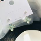 Glaze Flower Earring 1 Pair - As Shown In Figure - One Size