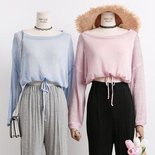 Lightweight Loose-fit Glitter Knit Top