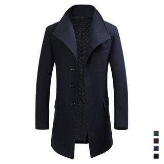 Button-up Lapel Coat