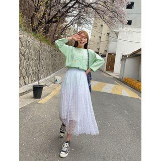 Plus Size Long-sleeve Print T-shirt