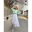 Plus Size Long-sleeve Print T-shirt