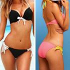 Two-tone Halter Bikini
