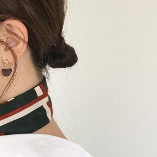 Wood Metallic Earrings