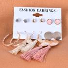 Set Of 6 Pairs: Earring 1 Pair - Gold - One Size