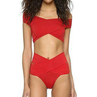 Off-shoulder Wrap Bikini