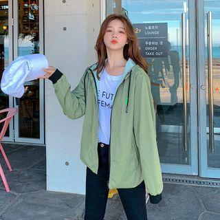 Reversible Printed Zip Hoodie