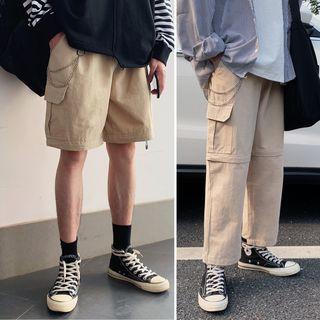 Detachable Cargo Shorts Or Pants With Chain