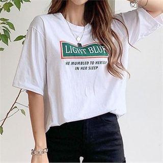 Letter Loose-fit Cotton T-shirt