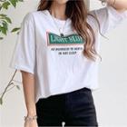 Letter Loose-fit Cotton T-shirt