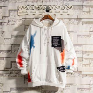 Tie Dye Applique Hoodie