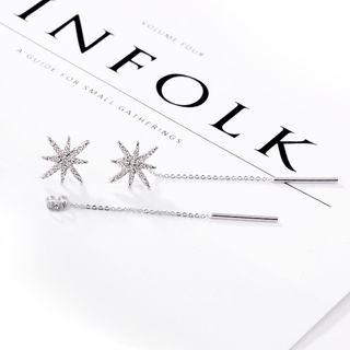 Threader Ear Stud Silver - One Size