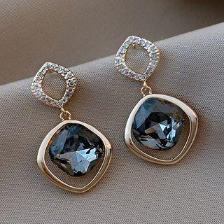 Faux Crystal Rhinestone Dangle Earring