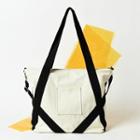 Eco-friendly Cross Strap Tote Bag Off White - One Size