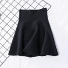 High Waist A-line Skirt Gray - Xs
