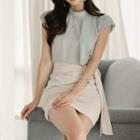 Cap-sleeve Top / Mini Skirt