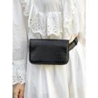 Croc-grain Belt Bag Black - One Size