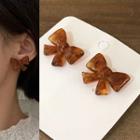 Acetate Bow Earring 1 Pair - Bow - One Size
