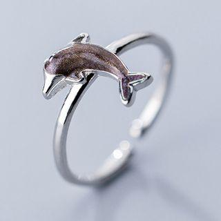 Dolphin 925 Sterling Silver Ring S925 - Ring - One Size