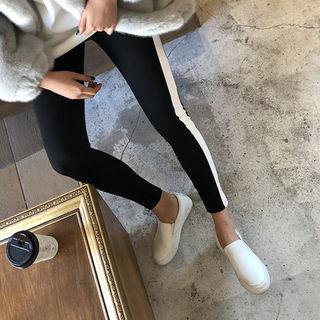 Contrast-trim Leggings Pants