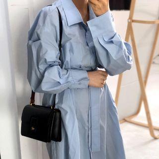 Oversized Shirtdress With Sash