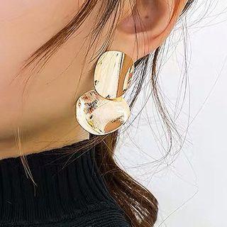 Alloy Disc Dangle Earring 1 Pair - Silver Needle - Gold - One Size