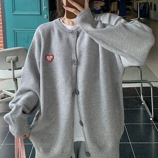 Heart-accent Cardigan