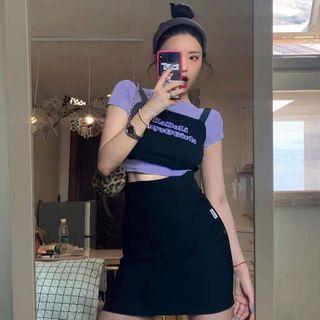 Straight Fit Cargo Pants / Camisole Top / Short-sleeve T-shirt