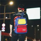 Couple Matching Color Block Lightweight Backpack