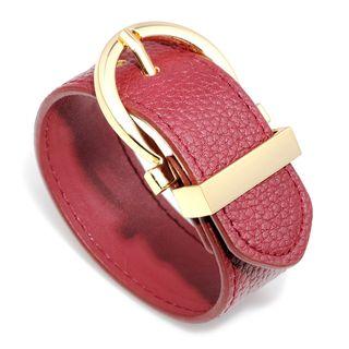 Genuine Leather Buckled Bracelet