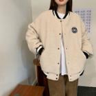 Long-sleeve Fleece Bomber Jacket