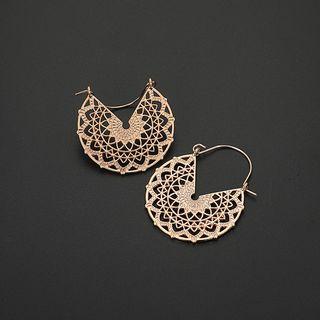 Alloy Cutout Dangle Earring 6199 - One Size