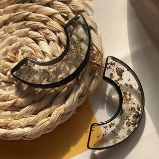 Half Hoop Statement Earring As Shown In Figure - One Size