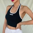 Applique Halter Top