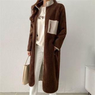 Pocket-trim Fleece Coat