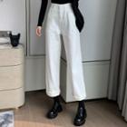 Wide Leg Jeans / Mock-neck Knit Top