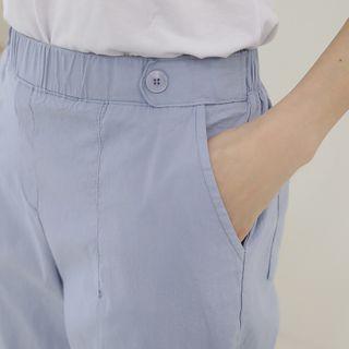 Tab-waist Relaxed-fit Pants