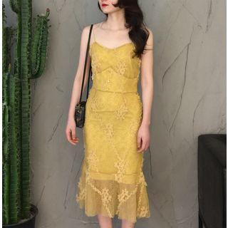Spaghetti Strap Sheath Mermaid Dress